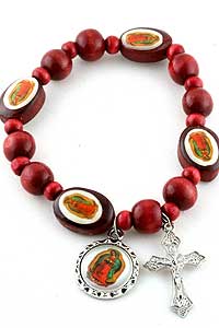 Red Wood Guadalupe Stretchable Bracelet