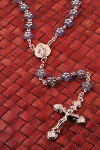 Gray Star Acrylic Rosary