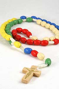 Wood bead Missionary Rosary