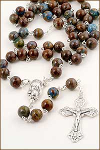 8mm Jaspis Stone Rosary