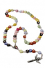 Multi Color Heart Bead Rosary