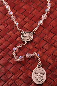 Clear Faceted Glass Rosary - Chaplet