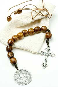 11750-1 Dark Wood St Benedict Pocket Rosary