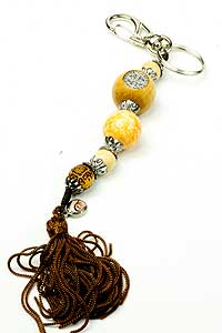 11845-1 Silver Tone St Benedict Keychain