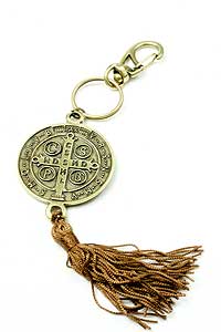 11955-5 St Benedict Keychain