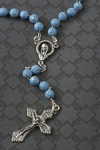 Blue Bead Child Rosary