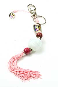 4969-7 Pink Tone Religious Keychain