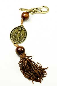 6274-0 Gold Tone Miraculous Medal Keychain