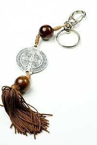 6277-4 St Benedict Keychain