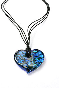 Bella Arte Glass Heart Pendant