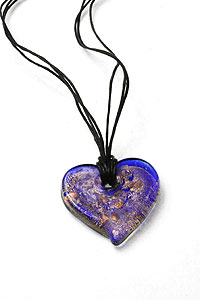 Bella Arte Glass Heart Pendant