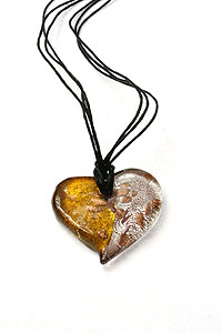 Bella Arte Glass Heart Pendant