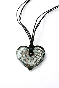 Bella Arte Glass Heart Pendant