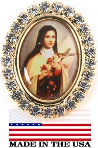 St Therese Lapel Pin
