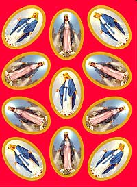Miraculous Medal Catholic Stickers
