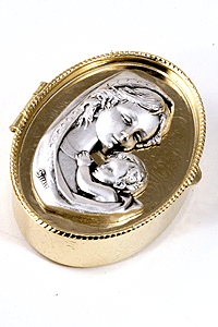 Madonna with Child Rosary/Pill Box