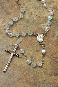 Clear Acrylic Bead Rosary