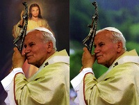 3-D John Paul II Poster Picture