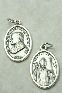 John Paul II + Benedict XVI Medallion