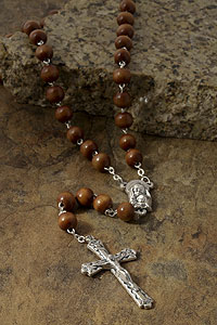 7mm Round Wood Rosary