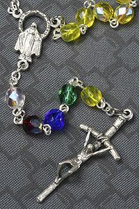 5mm Missionary Glass Bead Rosary