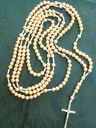 5mm Faux Pearl 20 Decade Rosary
