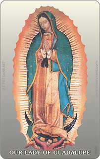 Our Lady of Guadalupe Rosary Card