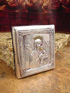 ICO100A24 - Silver Plated Icon of Perpetual Help