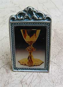 1812-0-01 Metal Frame Picture with Chalice