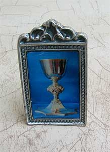 1812-0-02 Metal Frame Picture with Chalice
