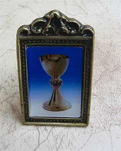 1812-0-03 Metal Frame Picture with Chalice