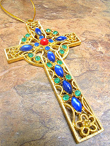 KC4736 Gem Golden Cross