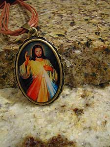 6378-0 Divine Mercy Medallion on String