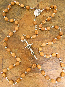 RDS157 19 Olive Wood Rosary