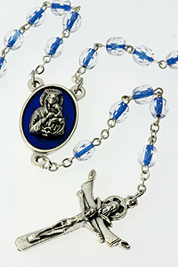 RSS73B Blue Thread Our Lady Rosary