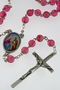 RPS65 Pink Holy Family Rosary