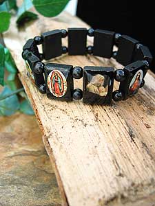 6279-0 Wooden Bracelet with Holy Images
