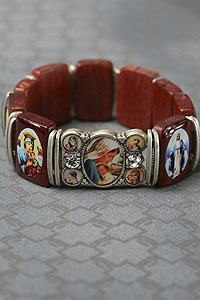 BRA12 Wooden Bracelet with Color Images