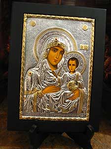 Mary of Jerusalem Sterling Silver Icon