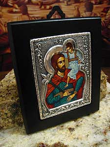 St Christoph Sterling Silver Icon