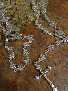 Clear Acrylic Star Bead Rosary