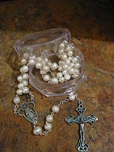 Faux Pearl Rosary