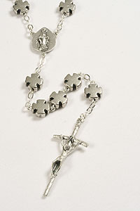 ROSM15-02 large Maltese Cross Metal Rosary