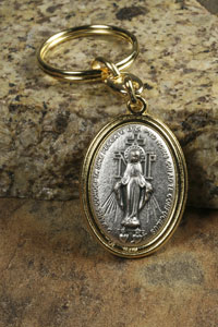 KC0001-02 Miraculous Medal Key Chain