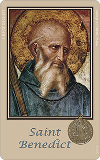 St. Benedict Rosary Card