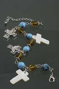 WBL-1045-02 Religious Bracelet with Charms