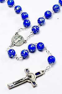 11804-4 St Benedict Blue Rosary