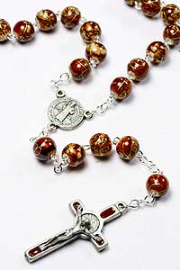 11806-0 St Benedict Brown Rosary