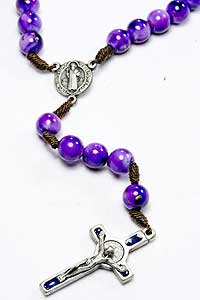 11780-3 St Benedict Lavender Rosary