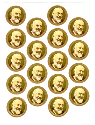 STK00105 Padre Pio Catholic Stickers